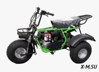 Трицикл ТРИТОН 2, САФАРИ 3LЕ-10 лс KP270E-R (длинное седло, сзади 2 амортизатора Урал)