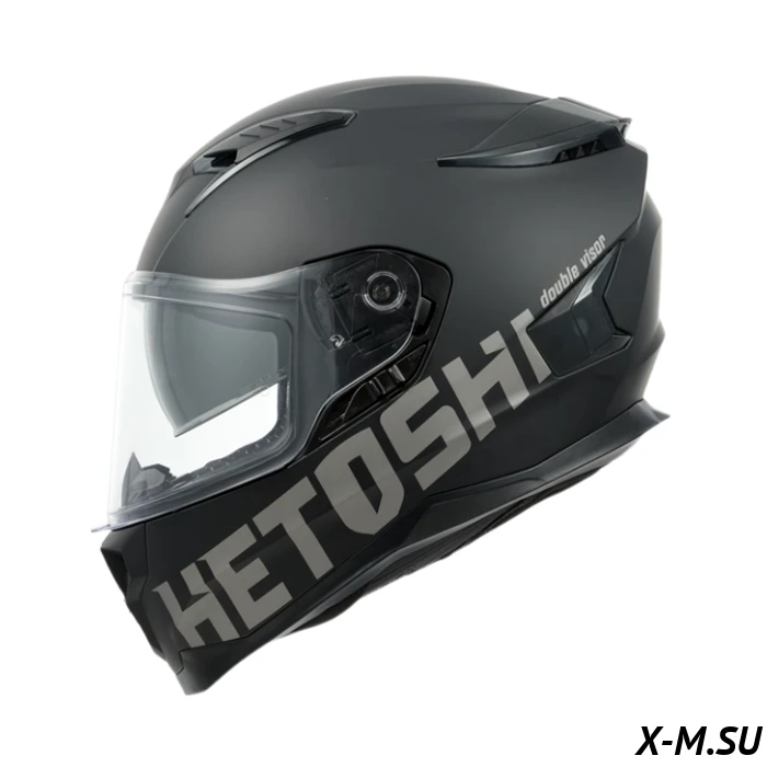 Шлем интеграл HETOSHI FF938 MATTE BLACK double visor Цв.Черно-серый р.S Шлем интеграл HETOSHI FF938 MATTE BLACK double visor Цв.Черно-серый р.S