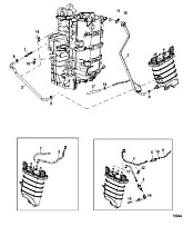 Шланги модуля подачи топлива 4-Х ТАКТНОГО ПЛМ MERCURY 115 Серийный номер от 01B366823 и выше