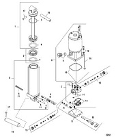 Гидроподъем 4-Х ТАКТНОГО ПЛМ MERCURY 60 Серийный номер от 0P515897 и выше