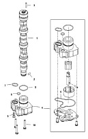 Масляный насос распредвала 4-Х ТАКТНОГО ПЛМ MERCURY 50 Серийный номер от 0T409000 до 1B344306