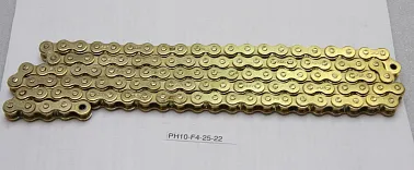 Цепь 420 привода заднего колеса.104 звена, золотистый  PH10F42522